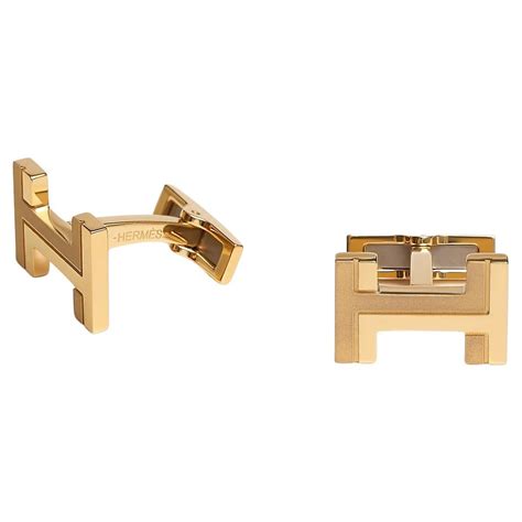 hermes hh|Hermes h cufflinks.